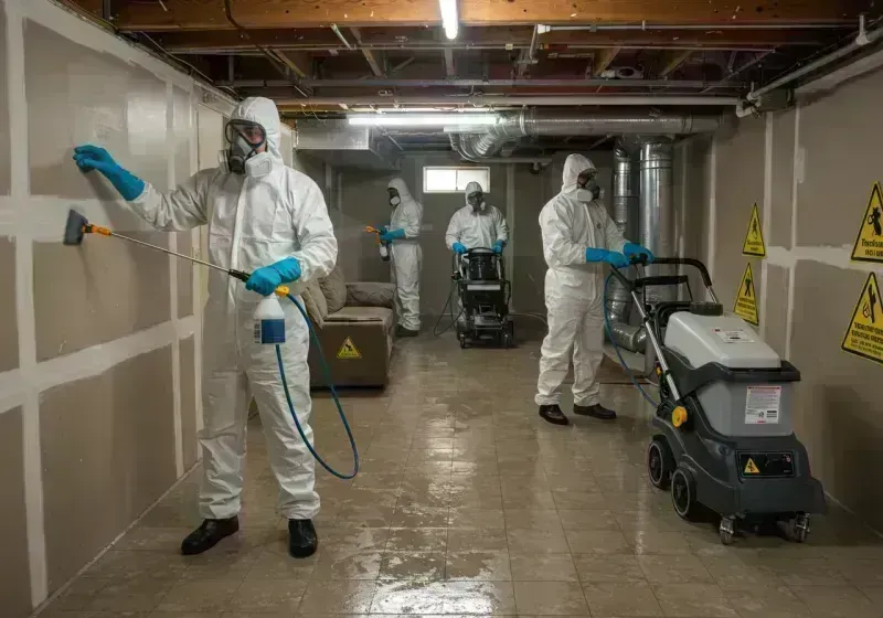 Basement Moisture Removal and Structural Drying process in Flat River, MO